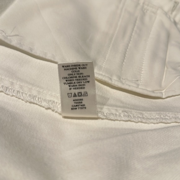 Ann Taylor - Petite Button Front Denim Skirt in White Wash - Picture 6 of 7